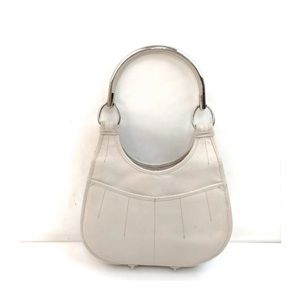 Christian Dior Hand Bag  White Leather